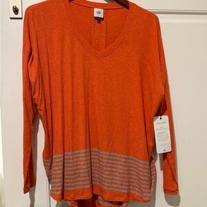 CAbi Vibrant Orange Top